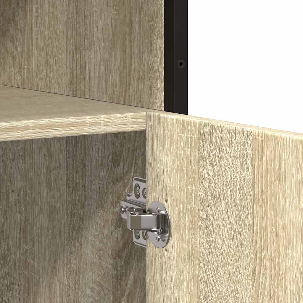 skænk 100x35x76 cm konstrueret træ sonoma-eg