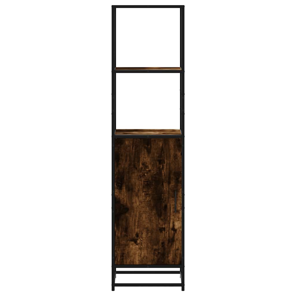skab sonoma-eg 35,5x35x139 cm konstrueret træ og metal