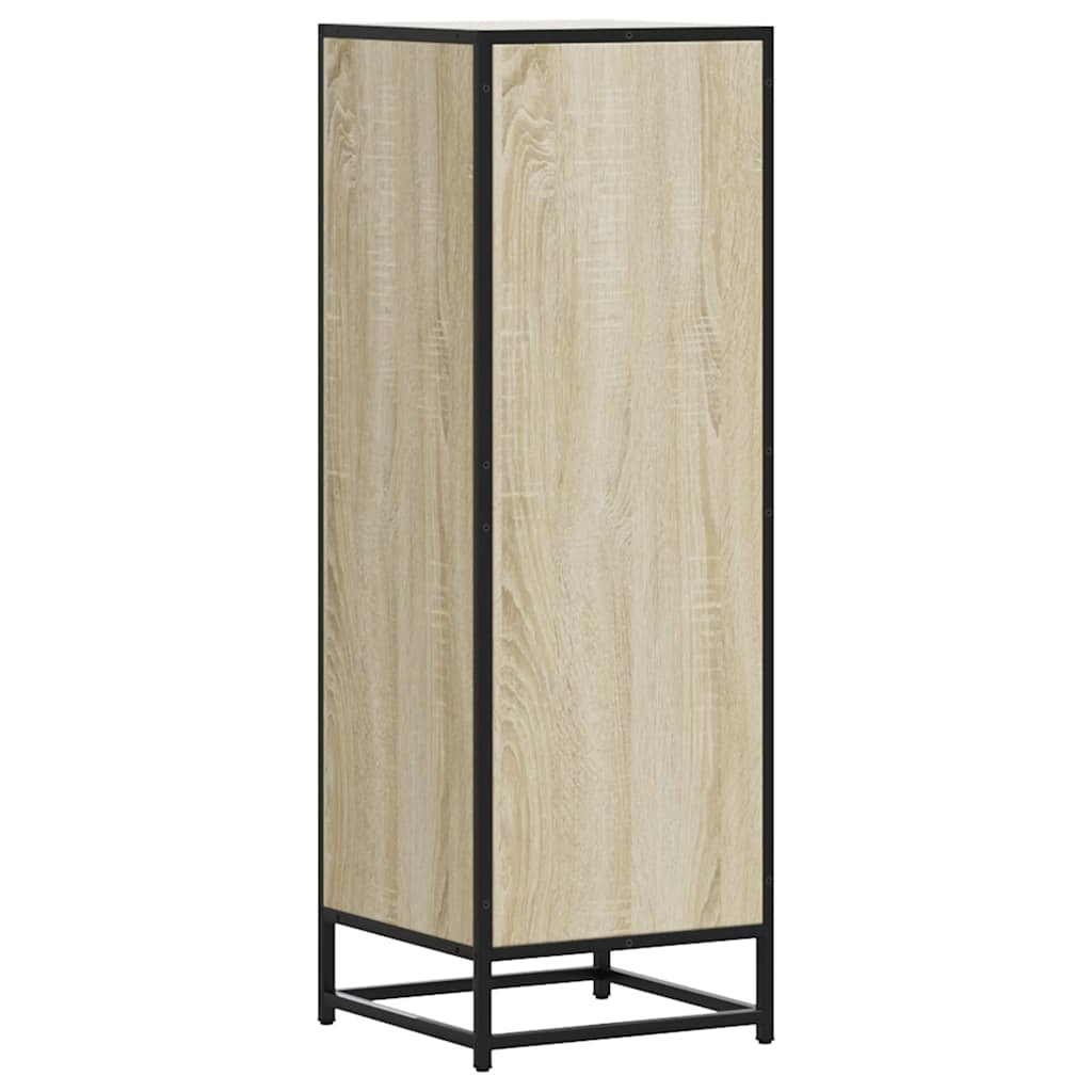 skab sonoma-eg 35,5x35x106,5 cm konstrueret træ og metal