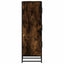 skab sonoma-eg 35,5x35x106,5 cm konstrueret træ og metal