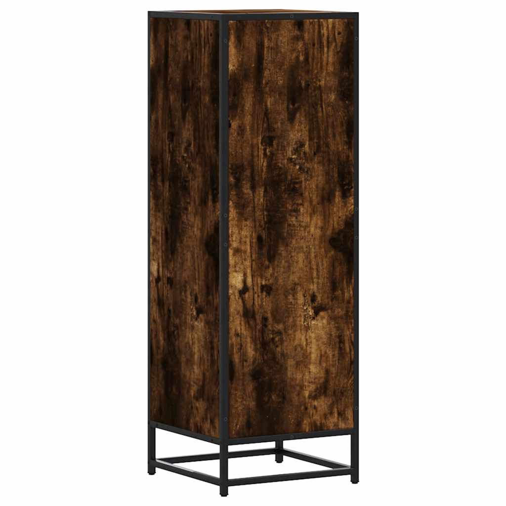skab sonoma-eg 35,5x35x106,5 cm konstrueret træ og metal