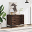 kommode 70x41x56 cm konstrueret træ brun egetræsfarve