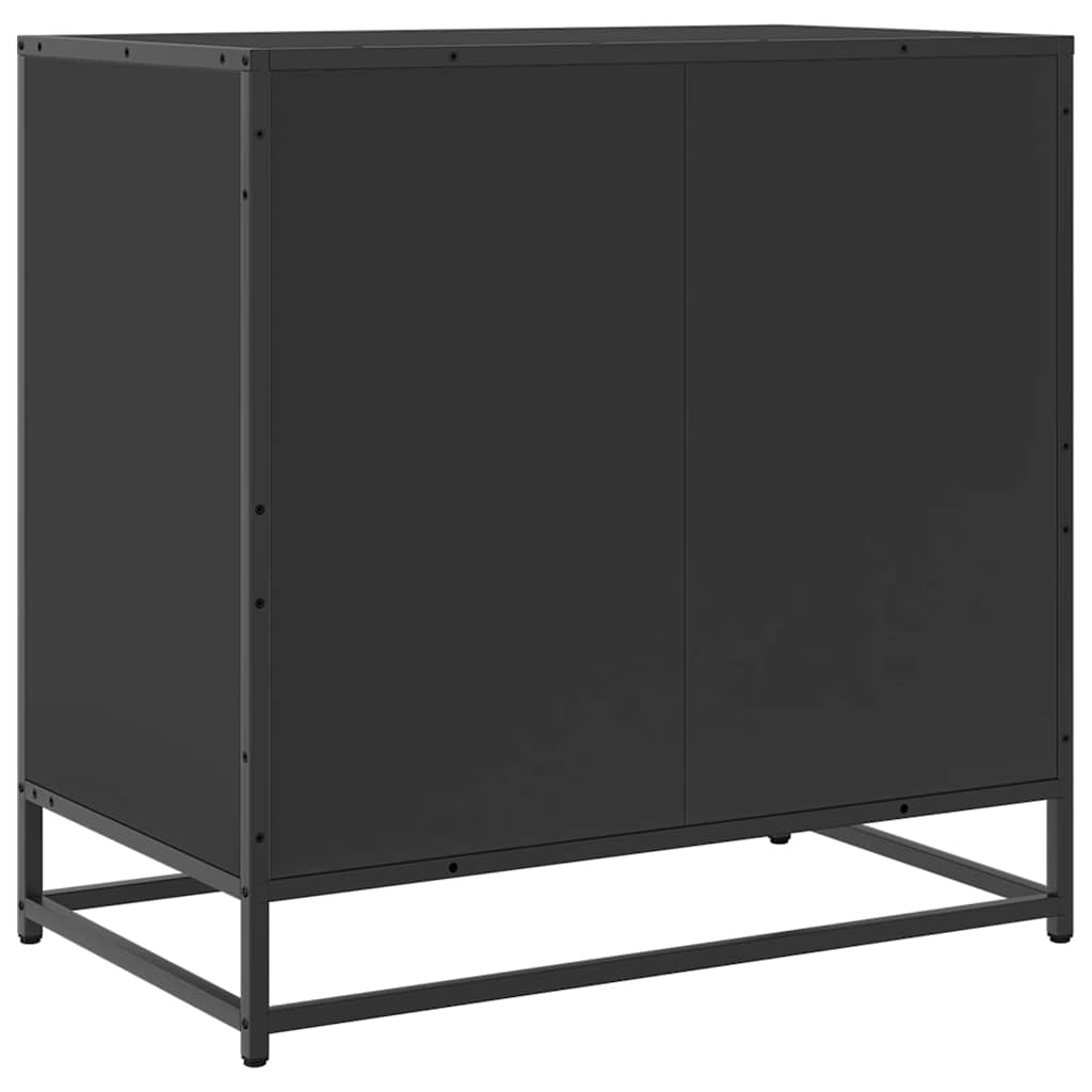 skuffeskab 70x41x70 cm konstrueret træ sort