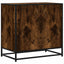 kommode 70x41x70 cm konstrueret træ røget egetræsfarve