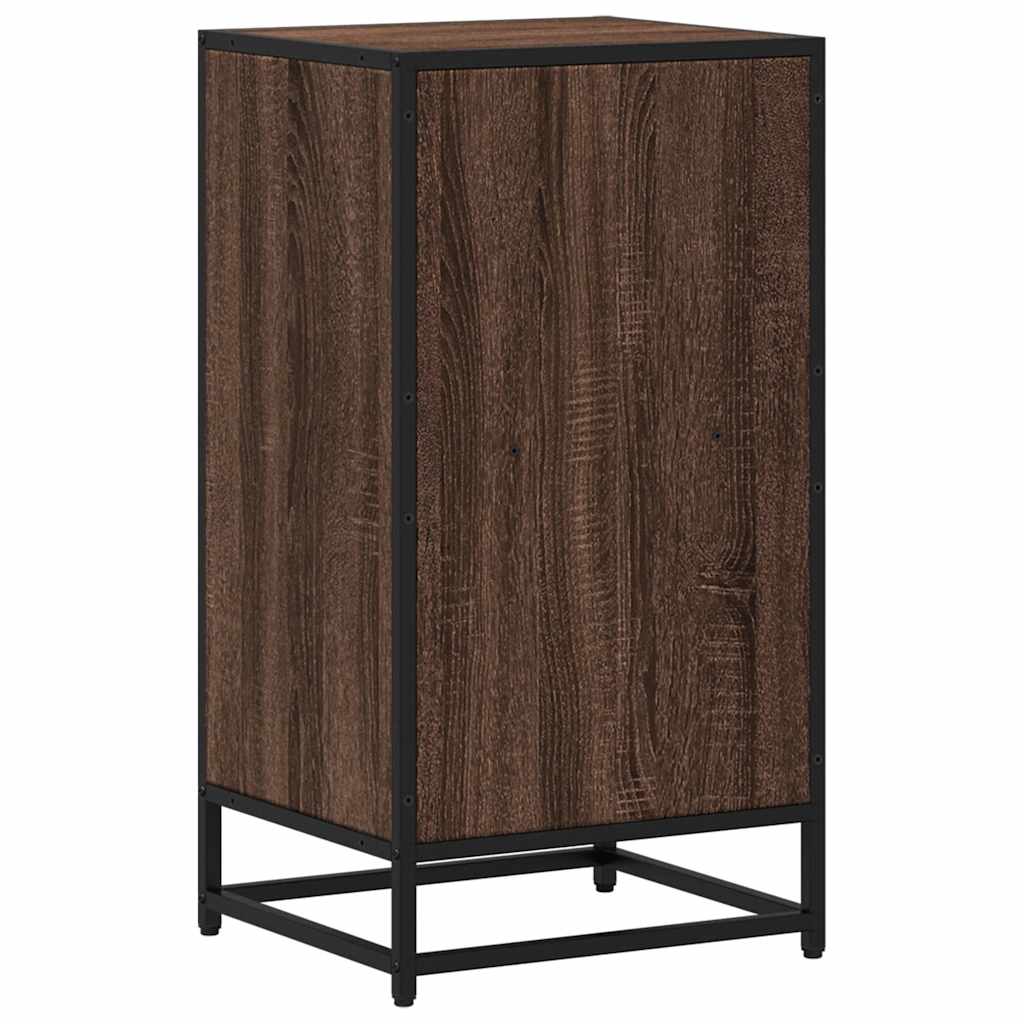 bogreol 40x35x76 cm konstrueret træ brun egetræsfarve
