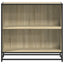 bogreol 80,5x35x76 cm konstrueret træ sonoma-eg