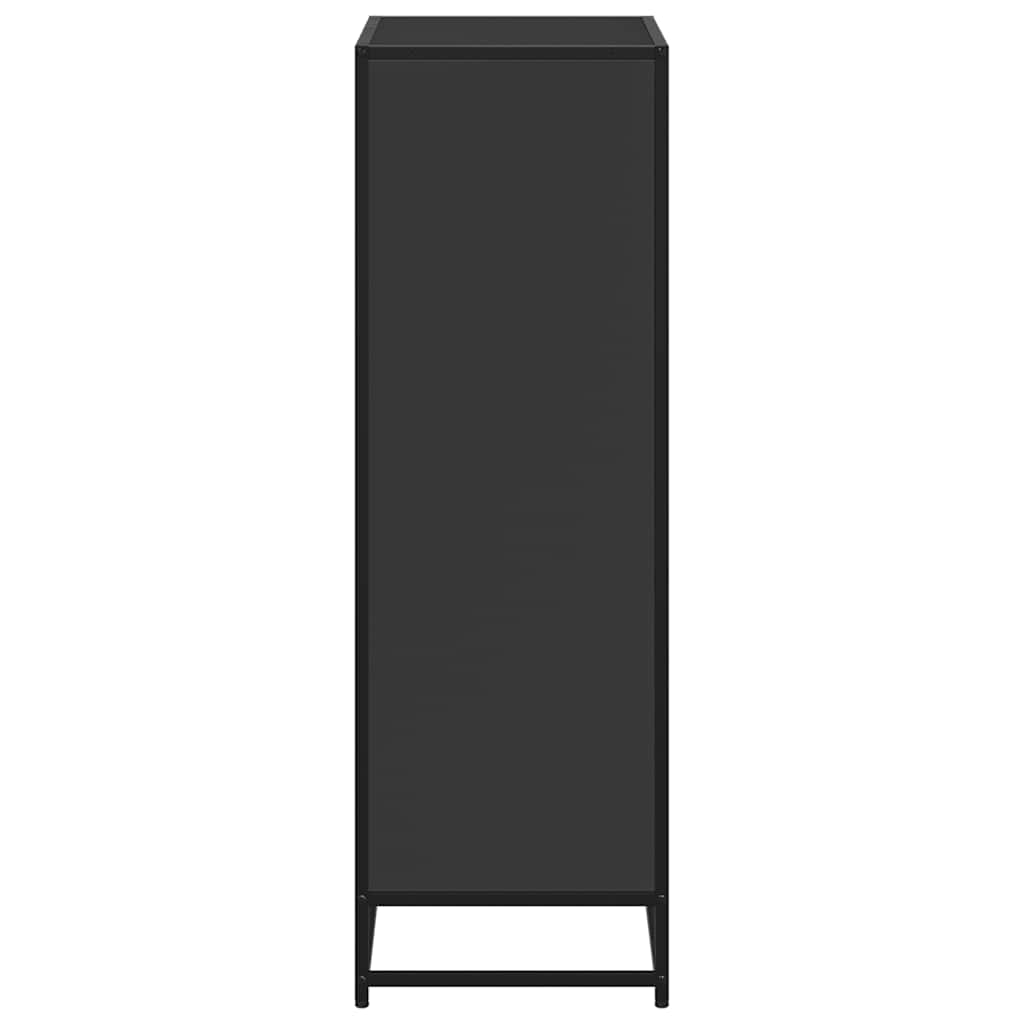 bogreol 60x35x107,5 cm konstrueret træ sort