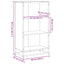 bogskab 60x35x107,5 cm konstrueret træ brun egetræ