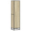bogreol 40x35x170,5 cm konstrueret træ sonoma-eg