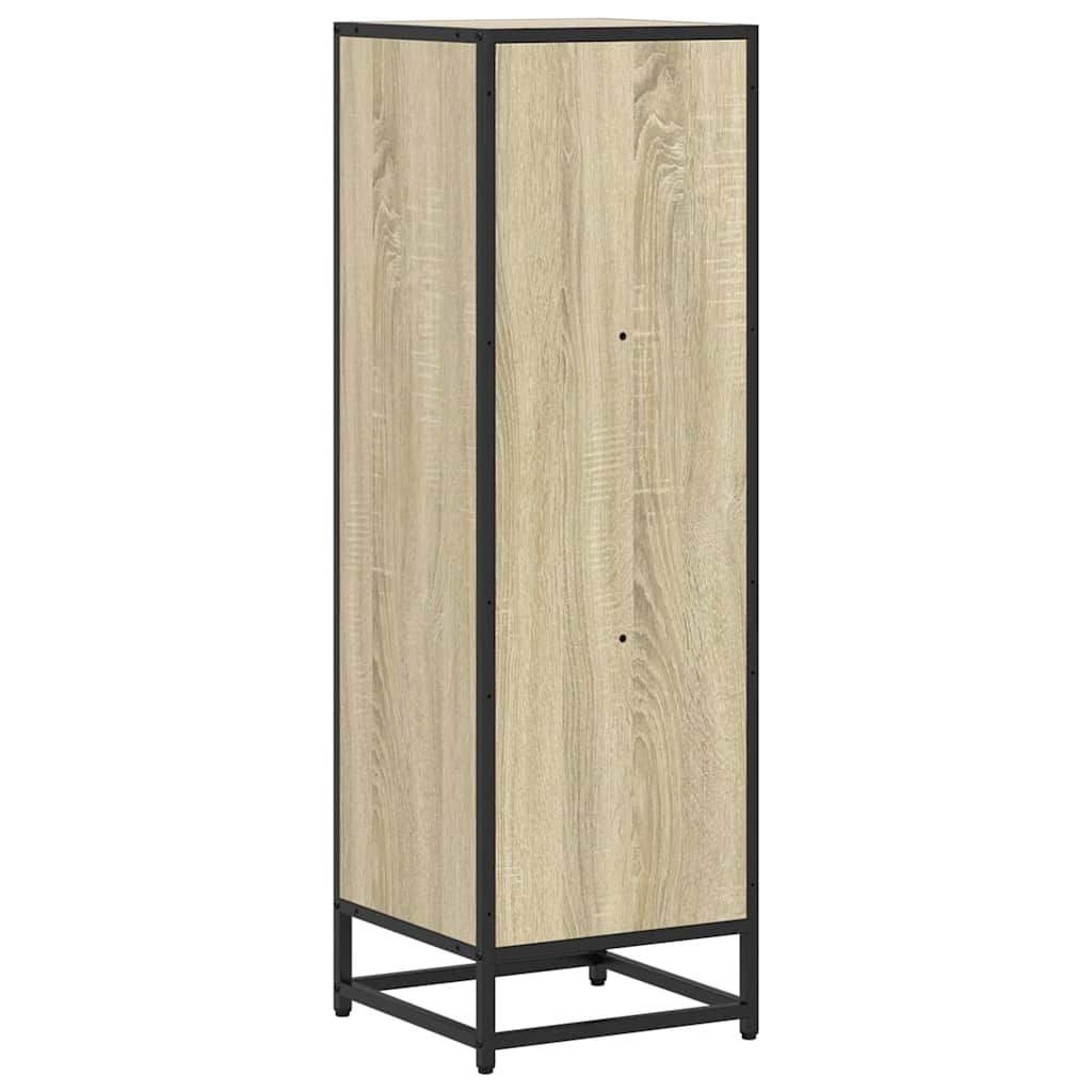 bogskab 33,5x33x107,5 cm konstrueret træ sonoma-eg
