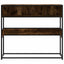 konsolbord 90x35x80 cm konstrueret træ røget egetræsfarve
