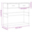 konsolbord 90x35x80 cm konstrueret træ sort