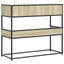 konsolbord 90x35x80 cm konstrueret træ sonoma-eg