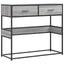konsolbord 90x35x80 cm konstrueret træ grå sonoma-eg