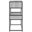 konsolbord 90x35x80 cm konstrueret træ grå sonoma-eg