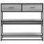 konsolbord 90x35x80 cm konstrueret træ grå sonoma-eg