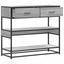 konsolbord 90x35x80 cm konstrueret træ grå sonoma-eg