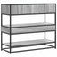 konsolbord 90x35x80 cm konstrueret træ grå sonoma-eg