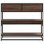 konsolbord 90x35x80 cm konstrueret træ brun egetræsfarve