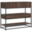 konsolbord 90x35x80 cm konstrueret træ brun egetræsfarve