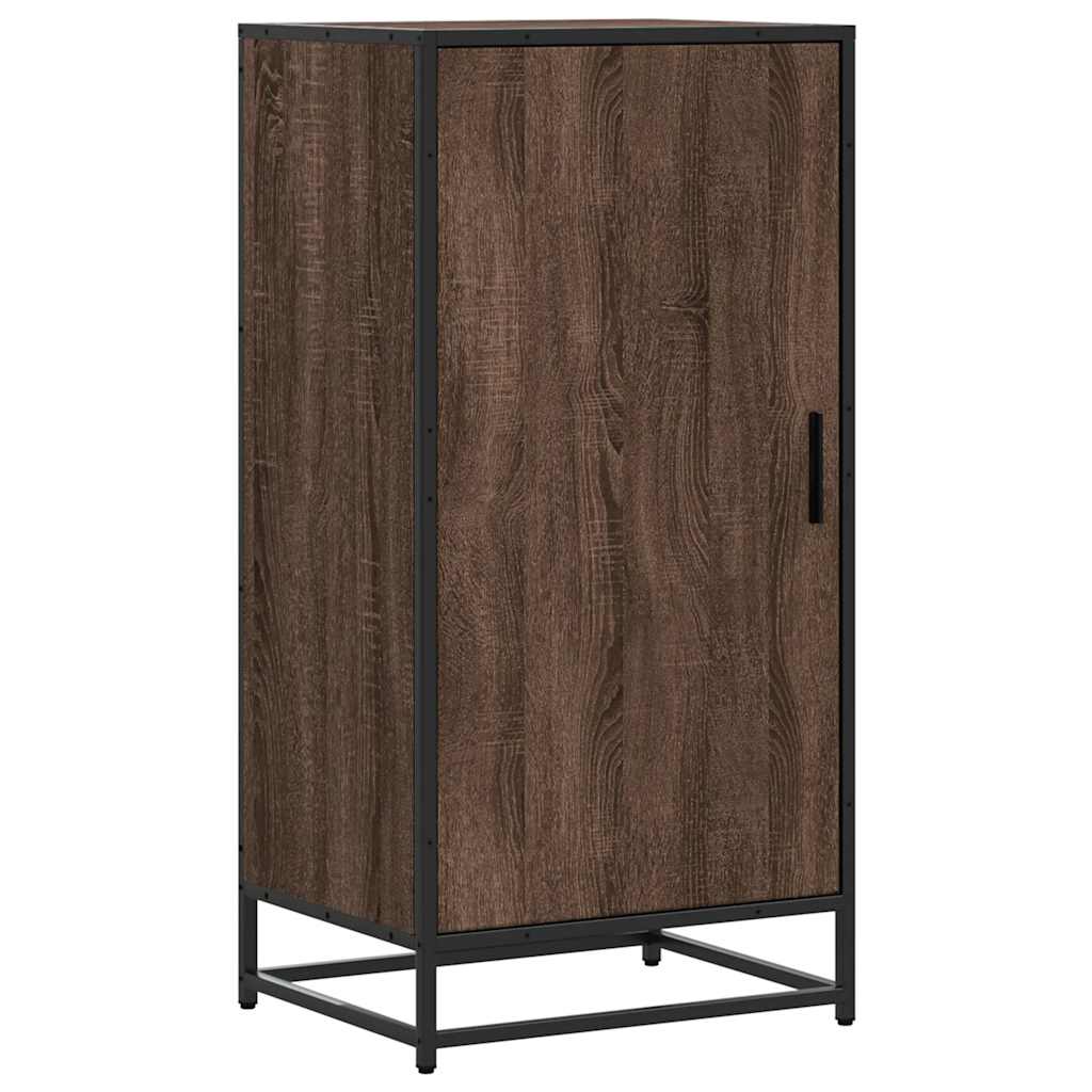 skoreol 48x38x97,5 cm konstrueret træ brun egetræsfarve
