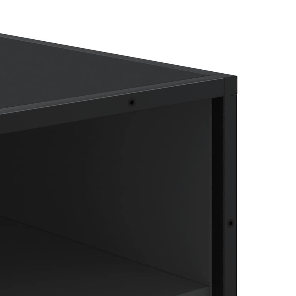 skostativ 48x38x97,5 cm konstrueret træ sort