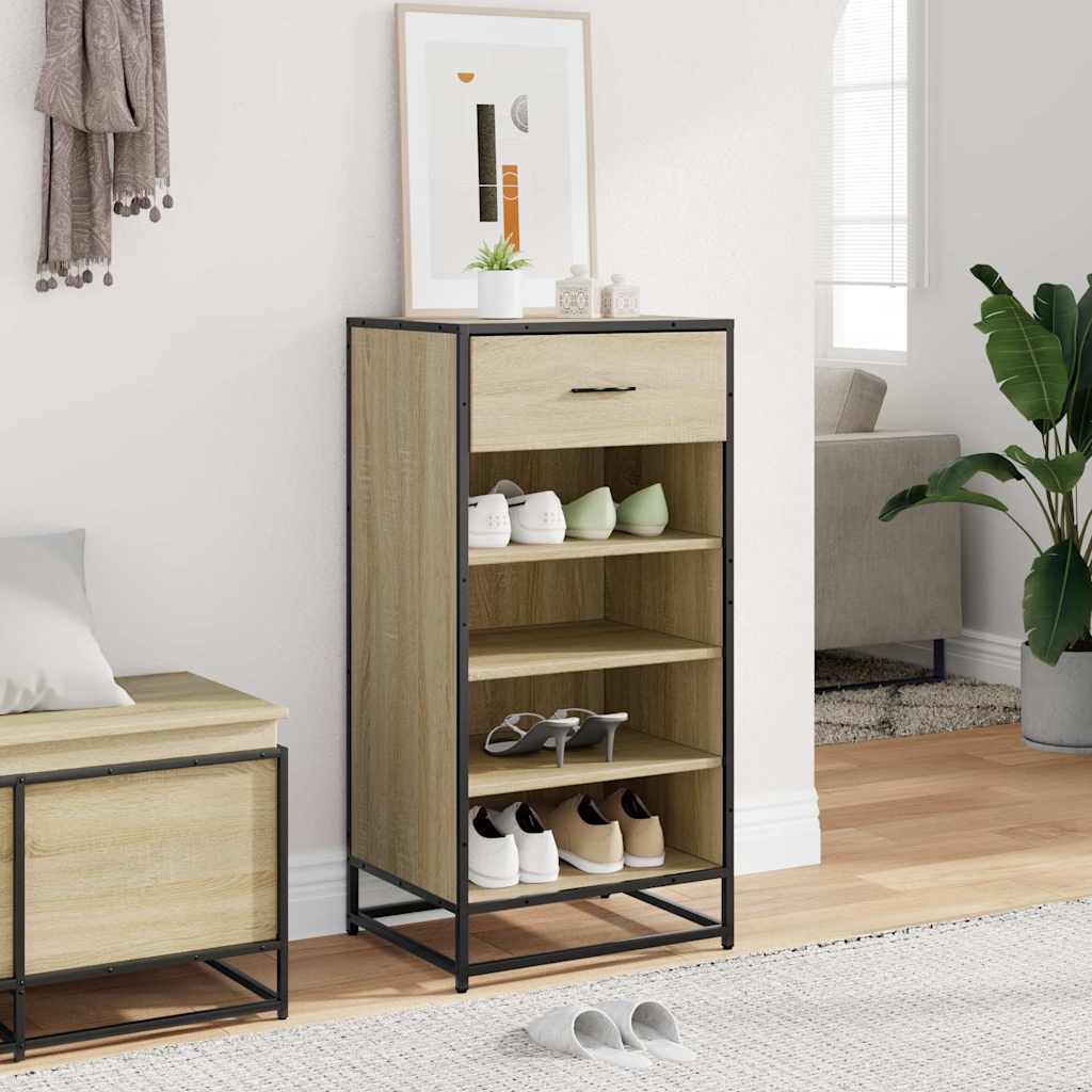 skoreol 48x38x97,5 cm konstrueret træ sonoma-eg
