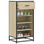 skoreol 48x38x97,5 cm konstrueret træ sonoma-eg