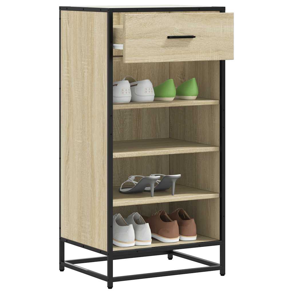 skoreol 48x38x97,5 cm konstrueret træ sonoma-eg