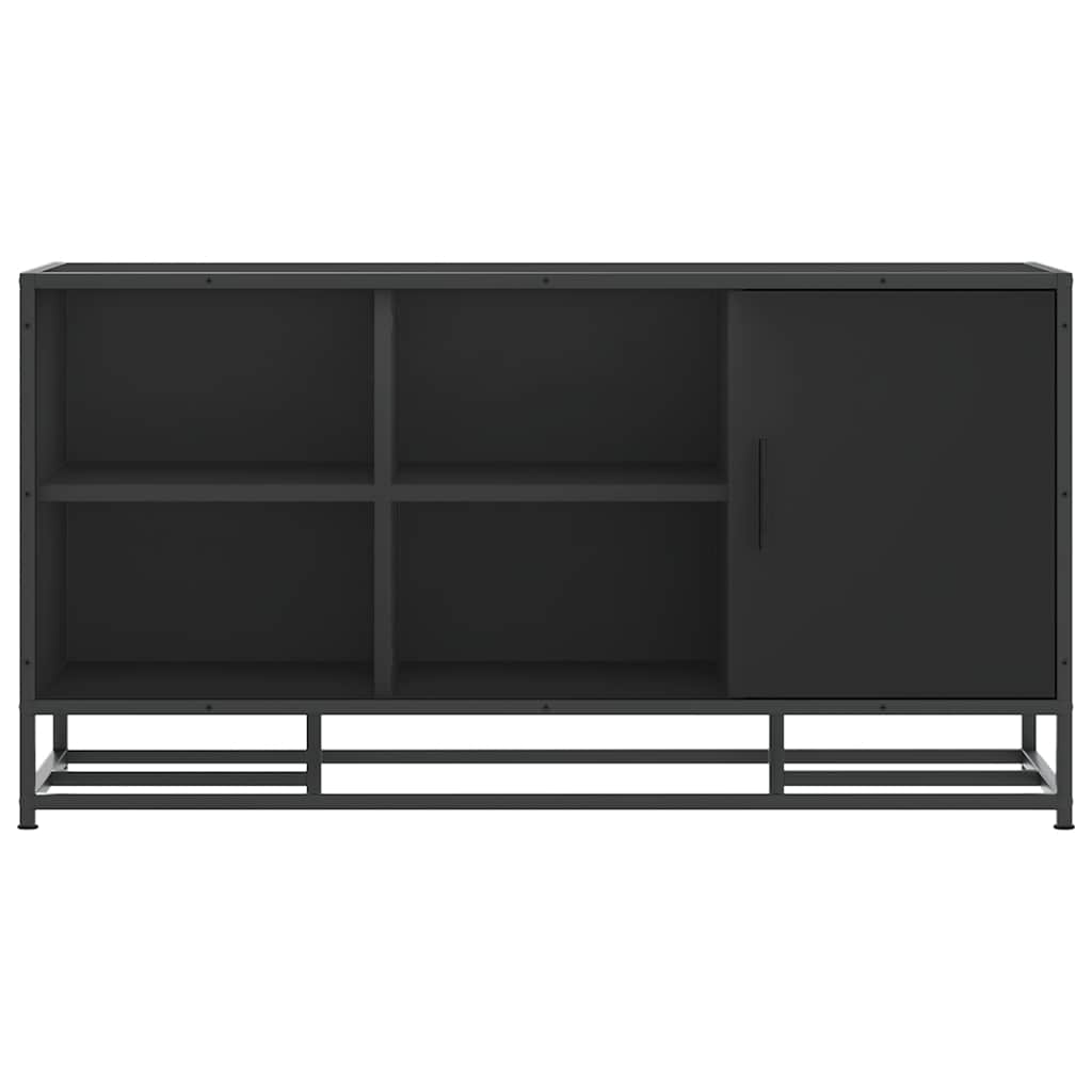 skobænk 100x40x53,5 cm konstrueret træ og metal sort