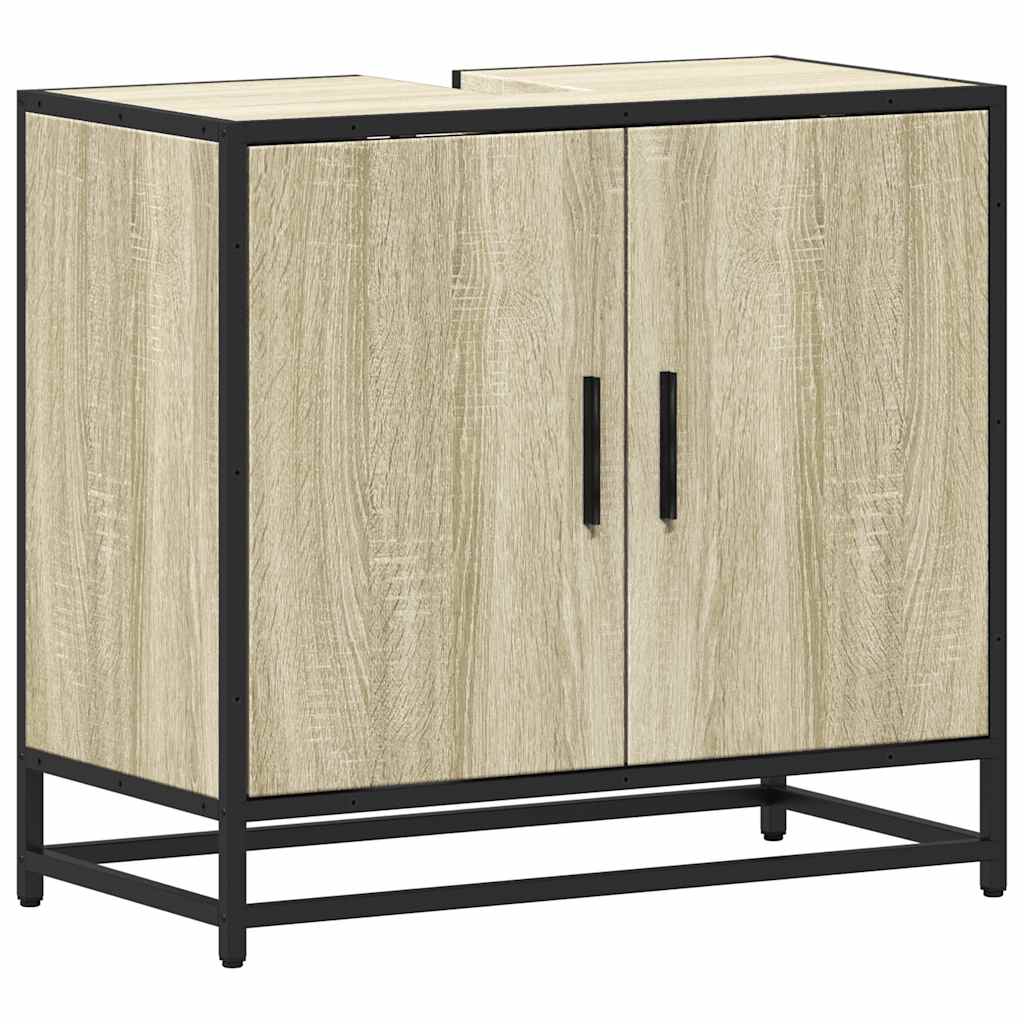 badeværelsesvaskeskab Sonoma eg 65x33x60 cm konstrueret træ