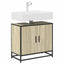 badeværelsesvaskeskab Sonoma eg 65x33x60 cm konstrueret træ
