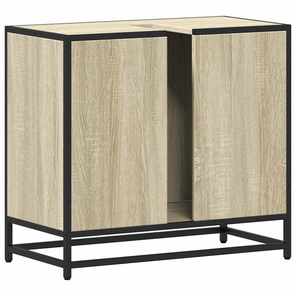badeværelsesvaskeskab Sonoma eg 65x33x60 cm konstrueret træ