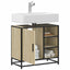 badeværelsesvaskeskab Sonoma eg 65x33x60 cm konstrueret træ