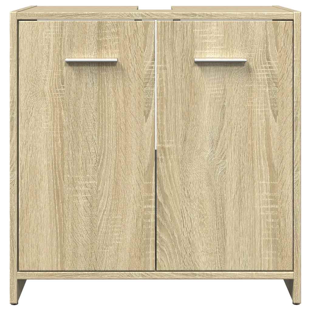 underskab til håndvask 60x33x60 cm konstrueret træ sonoma-eg