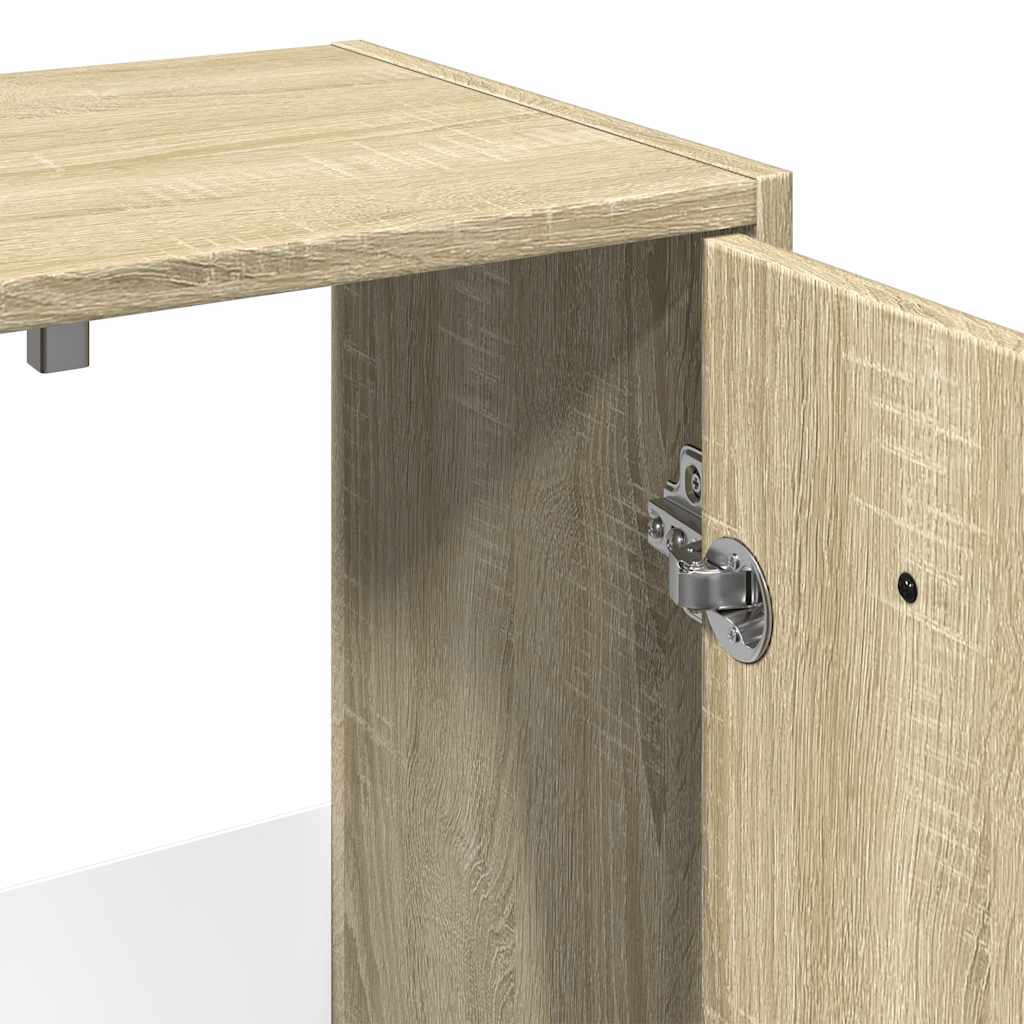 underskab til håndvask 60x33x60 cm konstrueret træ sonoma-eg