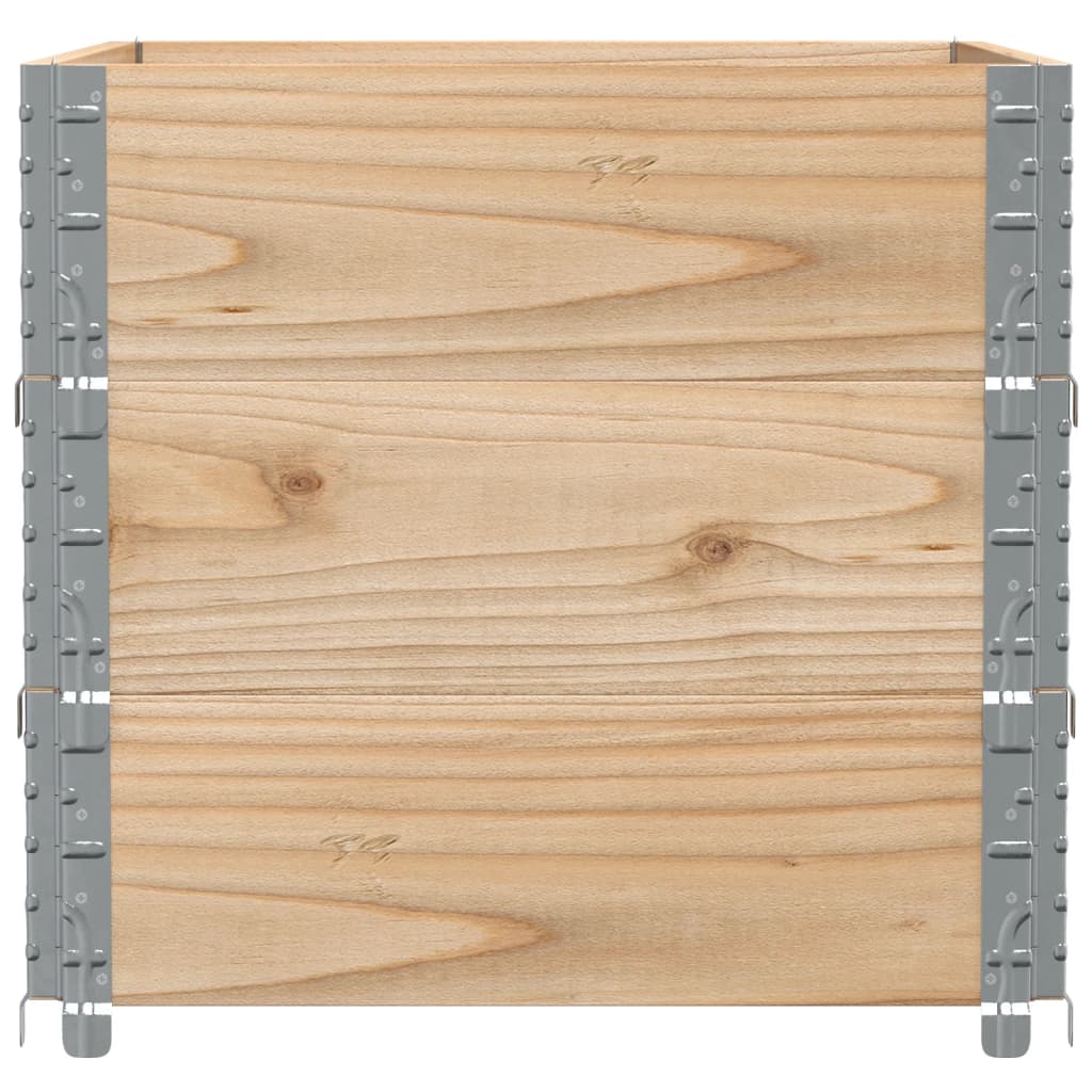 pallerammer 3 stk. 80x60 cm massivt fyrretræ