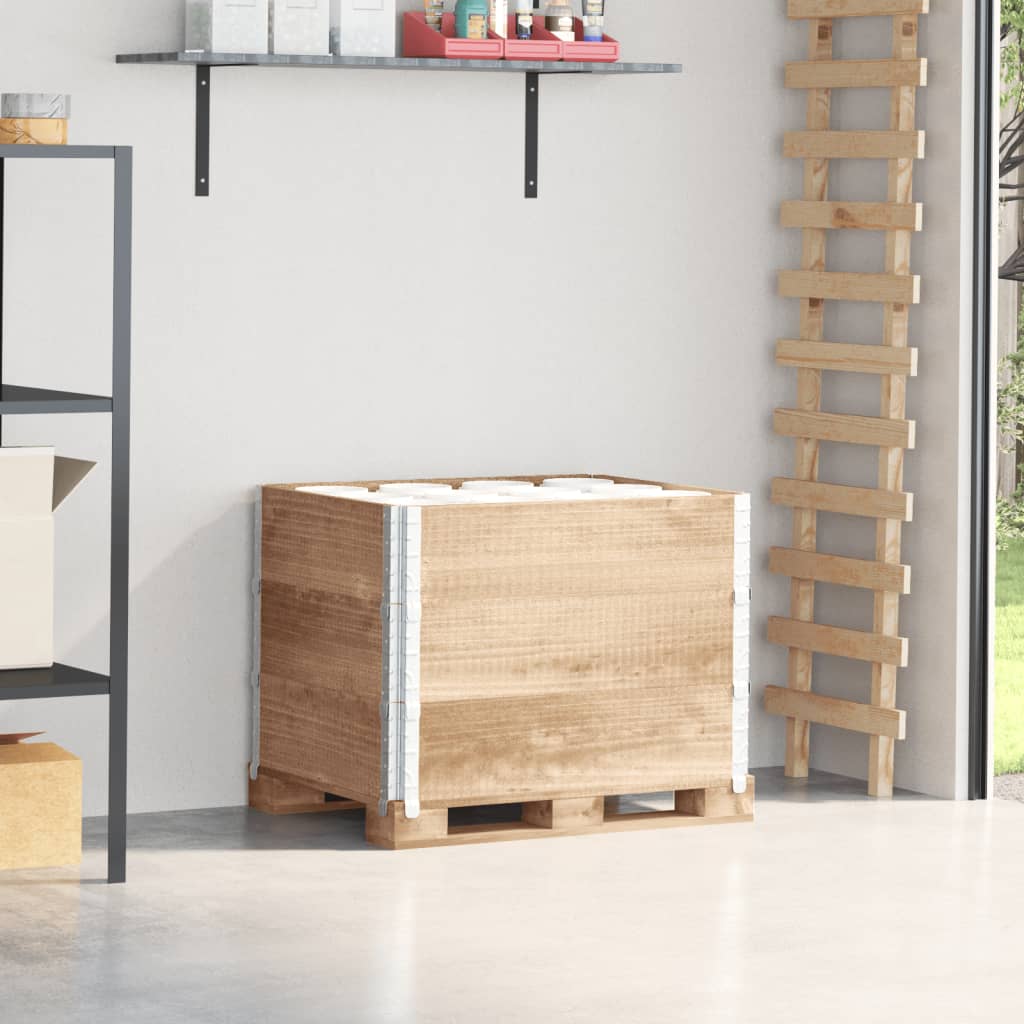 pallerammer 3 stk. 80x60 cm massivt fyrretræ