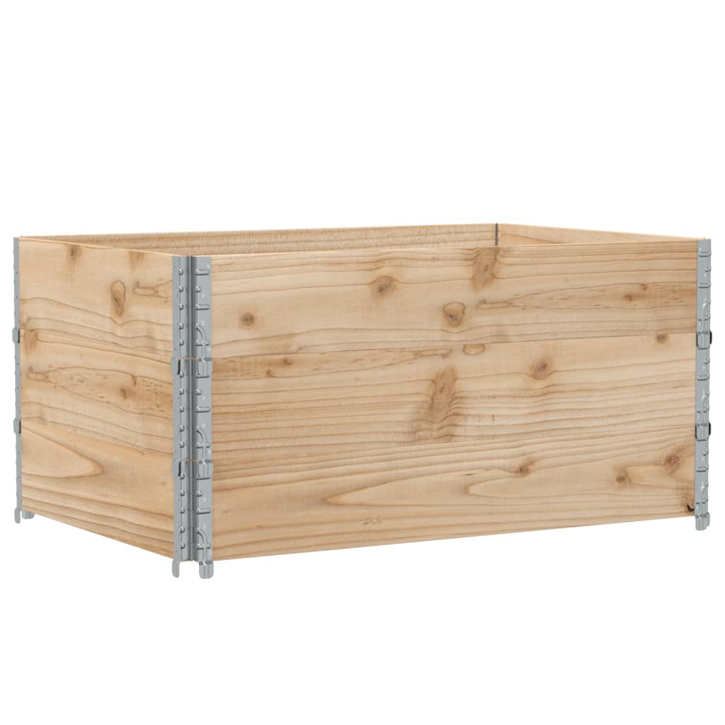 pallerammer 3 stk. 120x80 cm massivt fyrretræ
