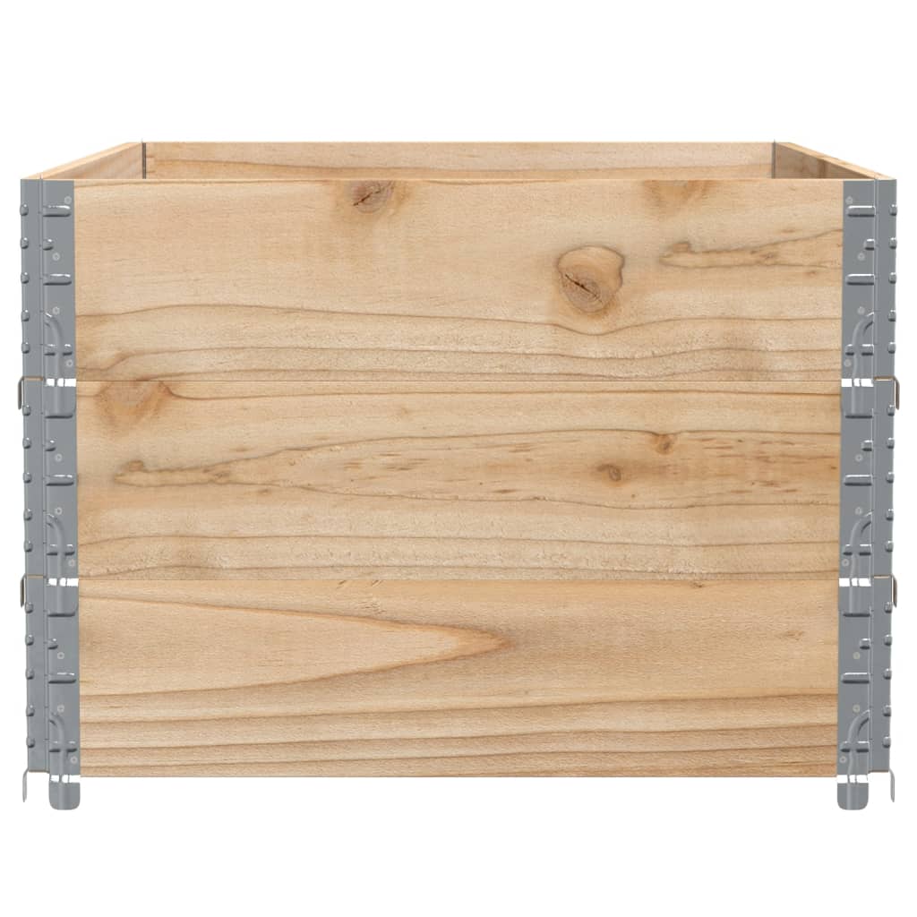 pallerammer 3 stk. 120x80 cm massivt fyrretræ