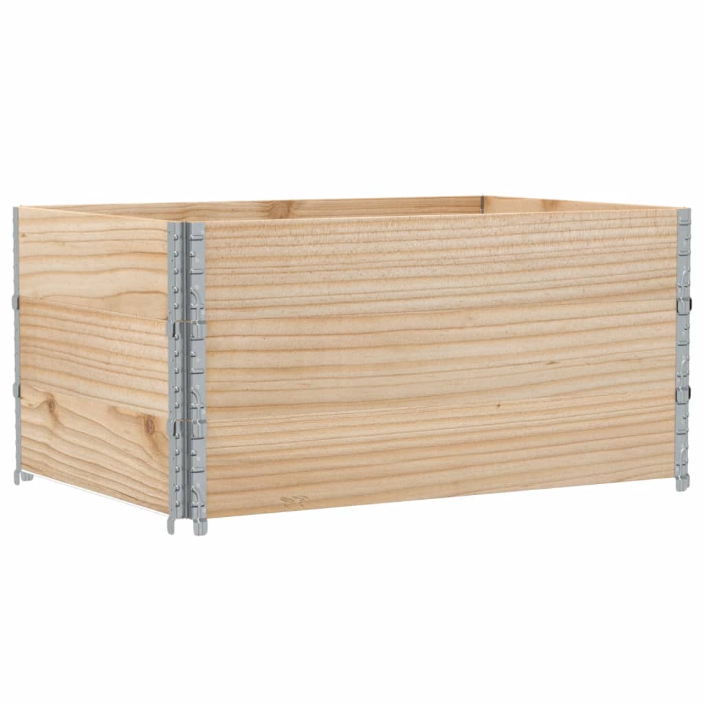 pallerammer 3 stk. 120x80 cm massivt fyrretræ