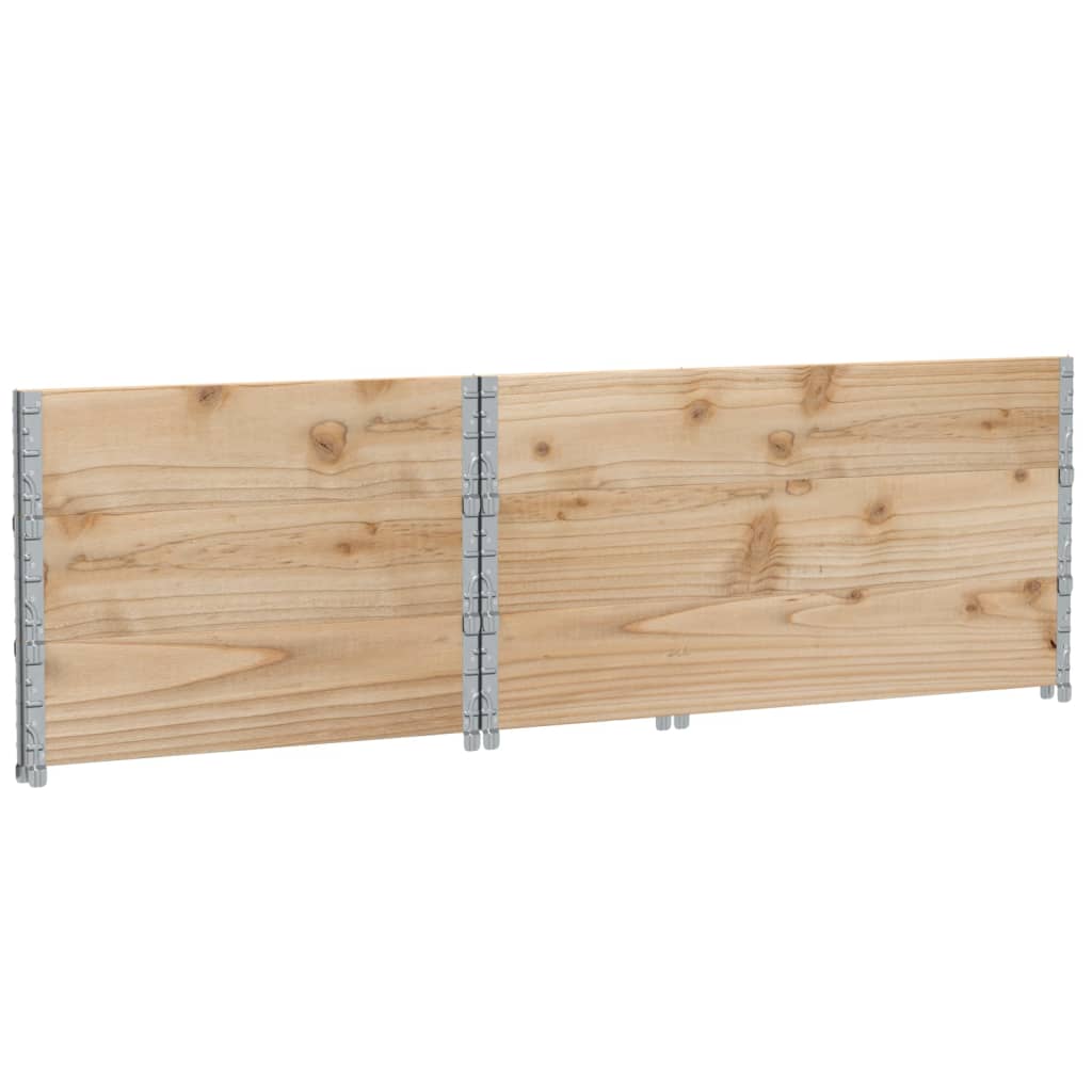 pallerammer 3 stk. 120x80 cm massivt fyrretræ
