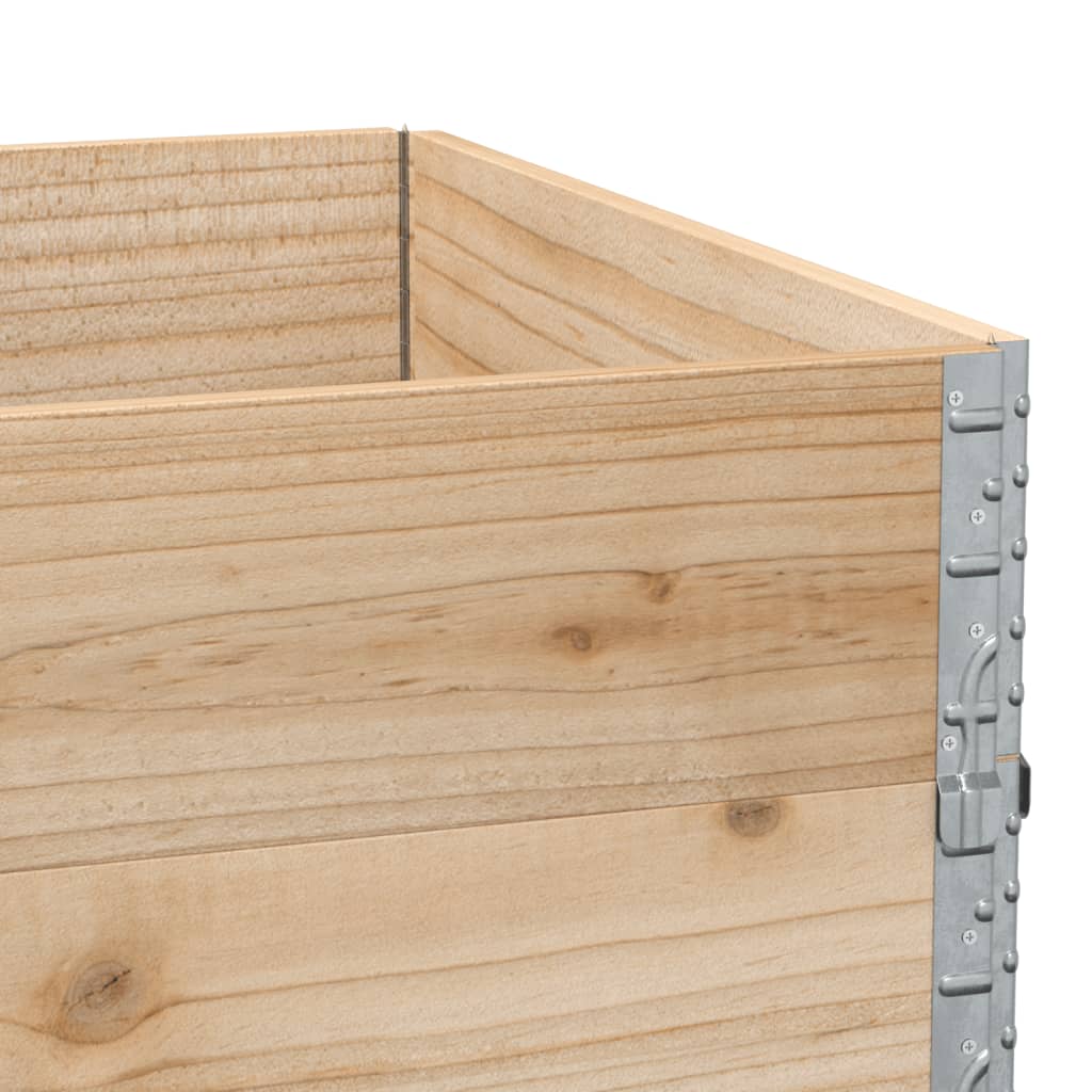 pallerammer 3 stk. 120x80 cm massivt fyrretræ
