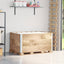 pallerammer 3 stk. 120x80 cm massivt fyrretræ