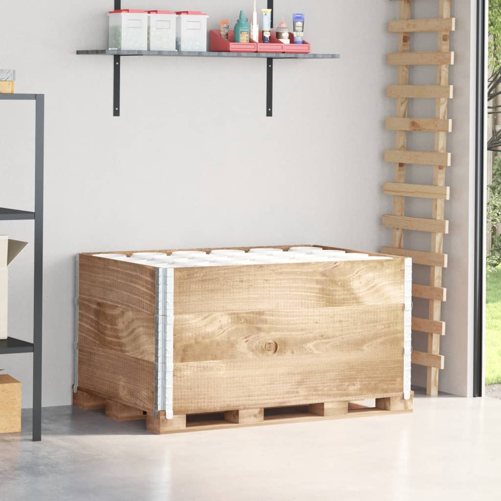 pallerammer 3 stk. 120x80 cm massivt fyrretræ