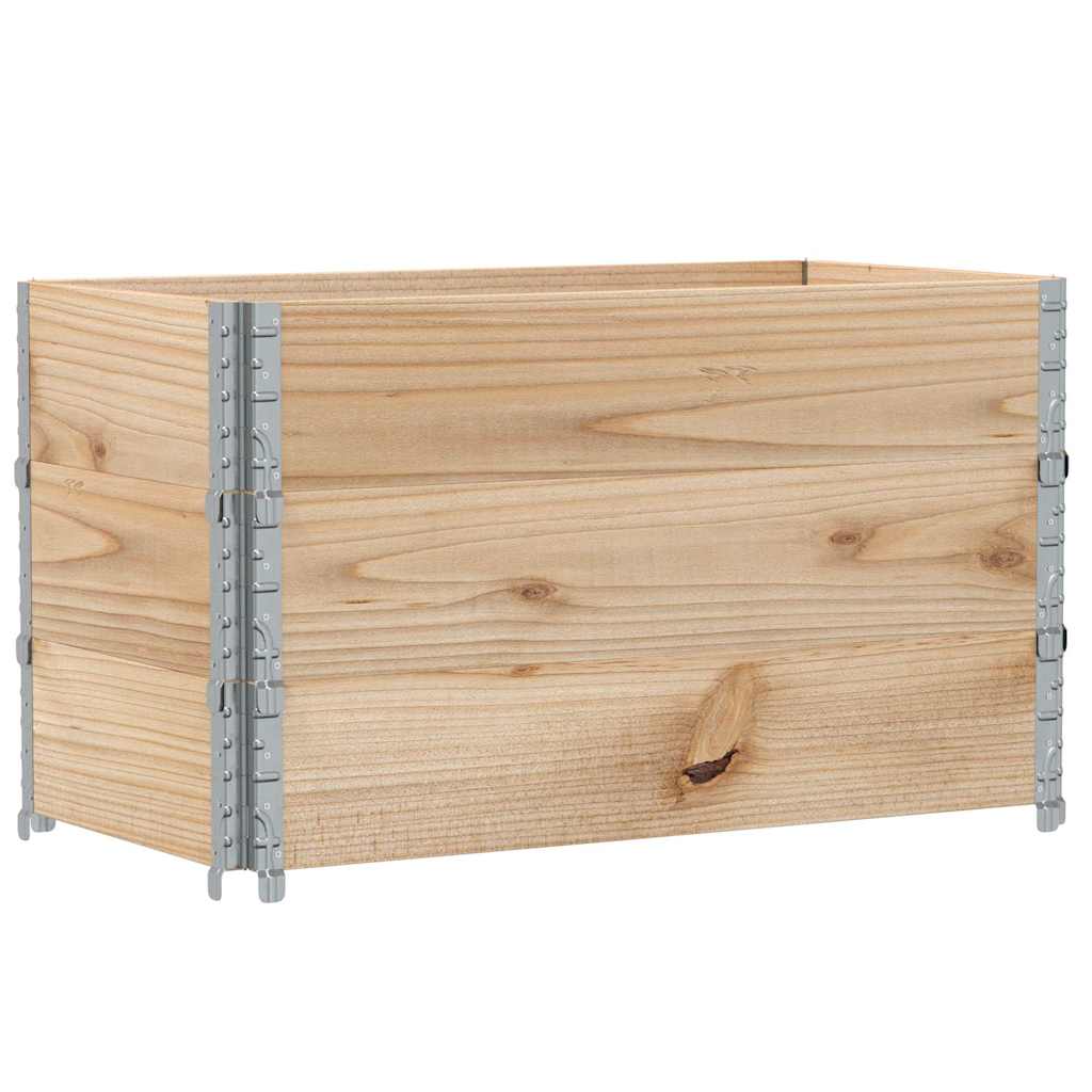 pallerammer 3 stk. 100x50 cm massivt fyrretræ