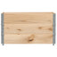 pallerammer 3 stk. 100x50 cm massivt fyrretræ