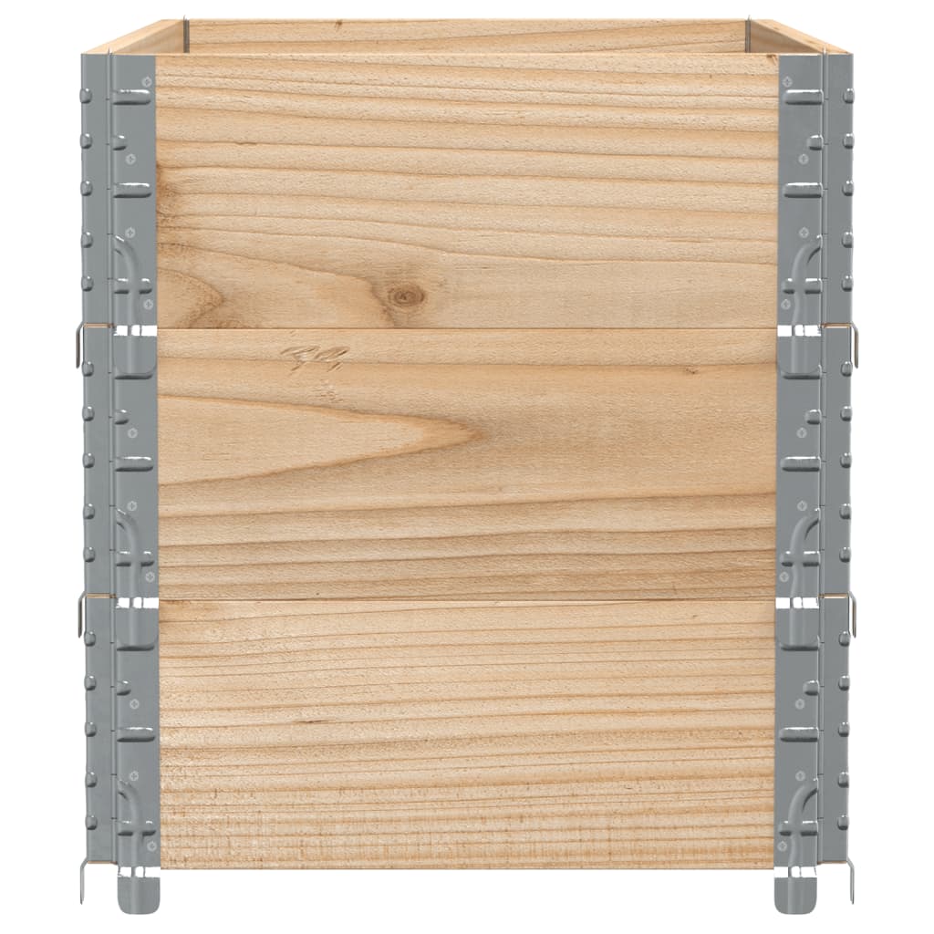 pallerammer 3 stk. 100x50 cm massivt fyrretræ