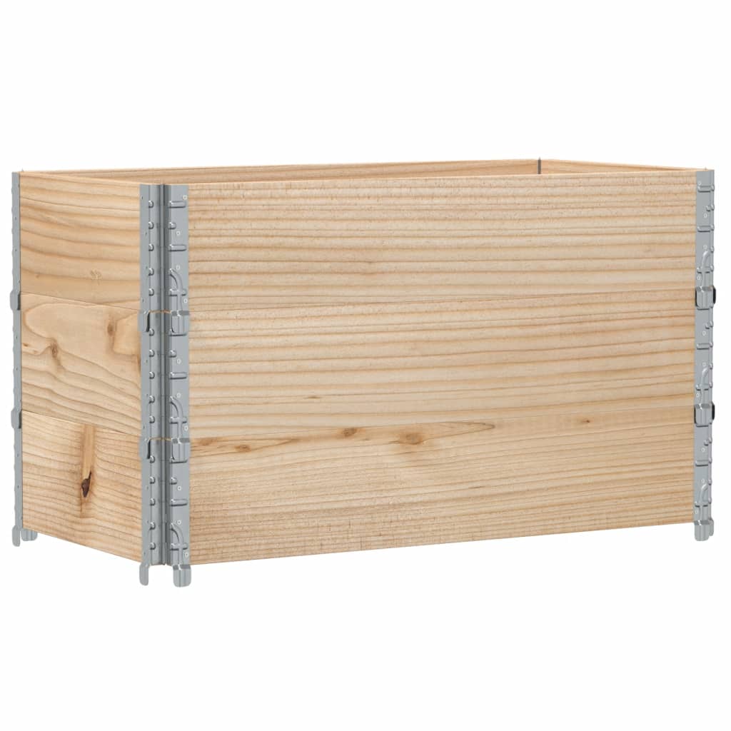 pallerammer 3 stk. 100x50 cm massivt fyrretræ