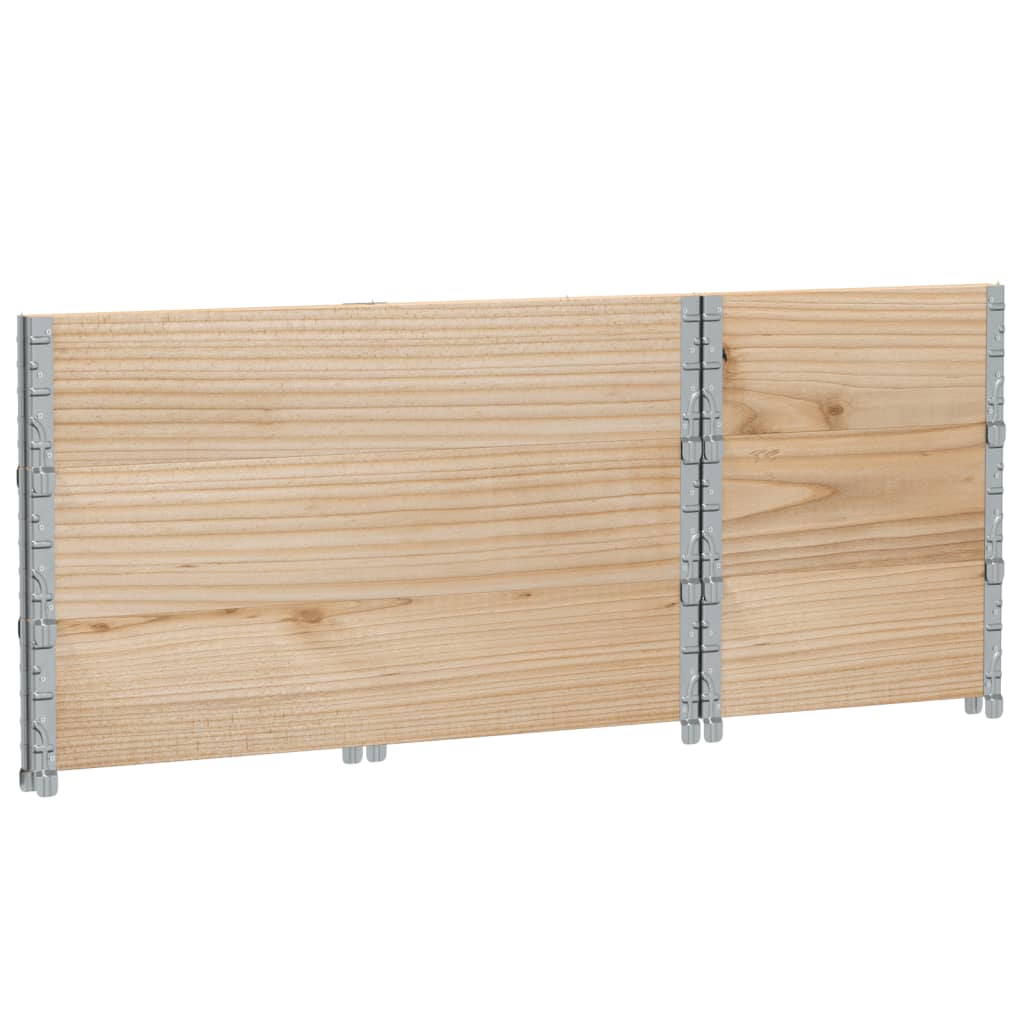 pallerammer 3 stk. 100x50 cm massivt fyrretræ